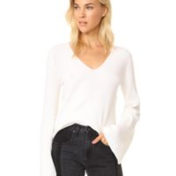NWT KENDALL AND KYLIE V-Neck Bell Sleeve Sweater XS - Picture 6 of 6